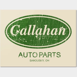 VINTAGE -  Callahan Auto Parts Green Posters and Art